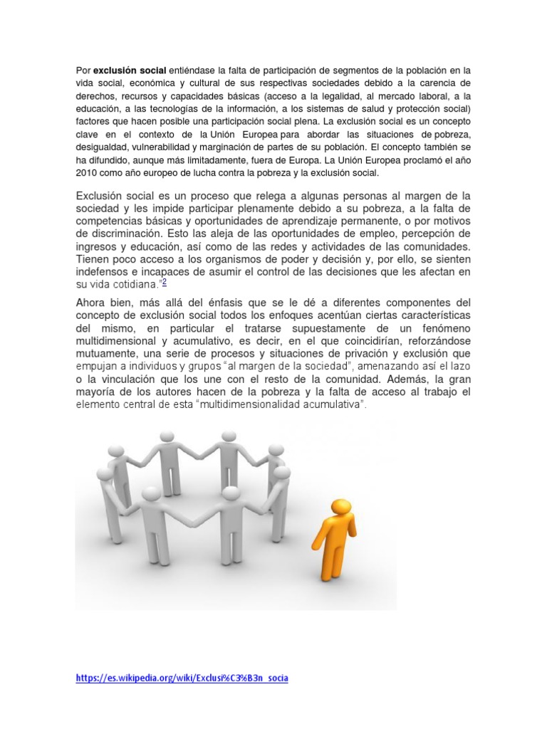 Tipos de Exclusion Exclusión social Género