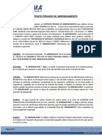 Formato Contrato de Arrendamiento