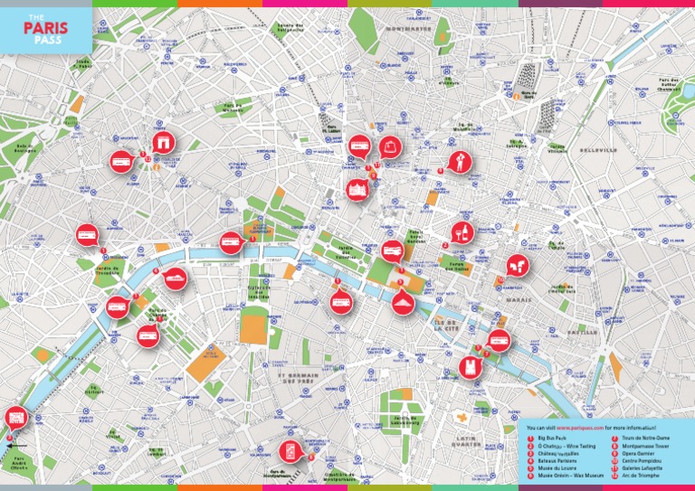 Carte touristique de Paris PDF | PDF