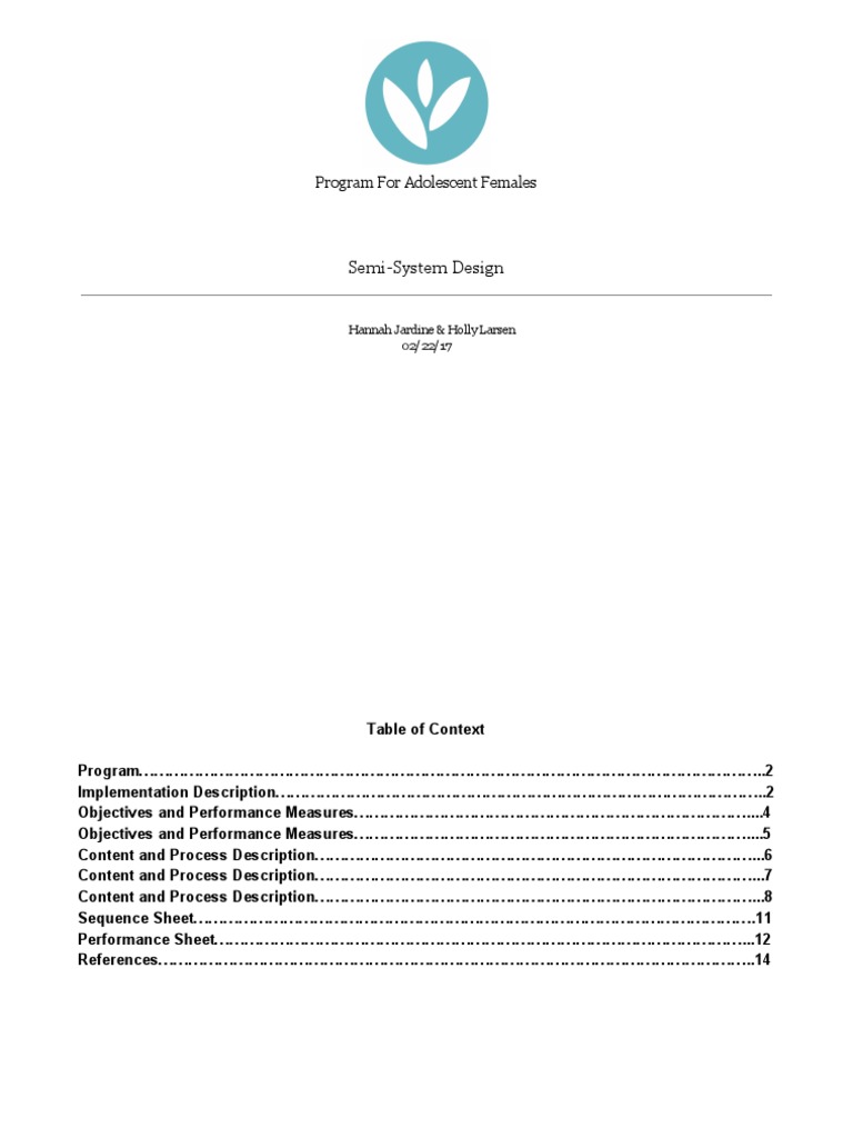 Problem Solving Therapy for Adolescent Girls | PDF | Decision Making ...