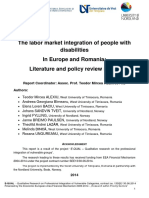 Stage 1 The Labour Market Integration of People With Disabilities in Europe and Romania Literature and Policy Review Repo