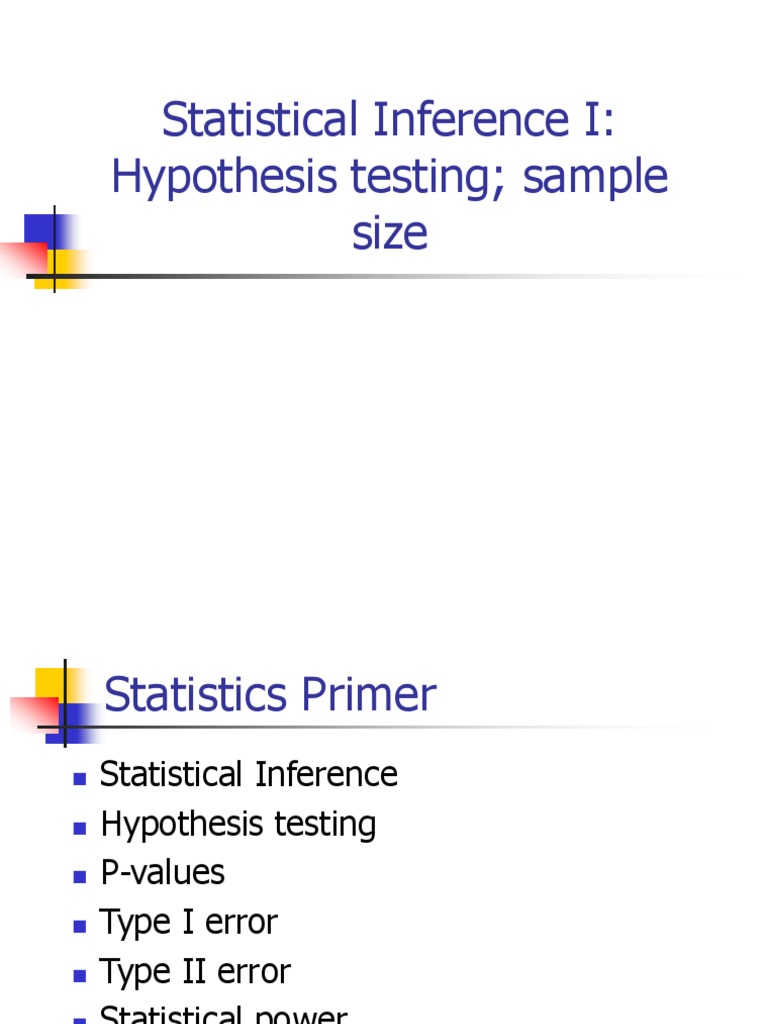Statistics & Hypothesis Testing Basics | PDF | Statistical Power | P Value