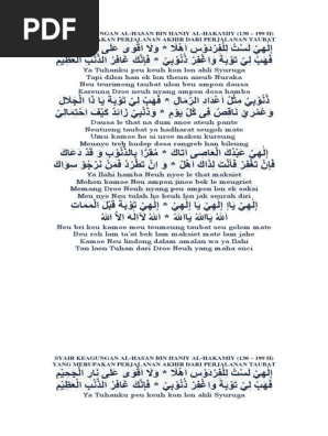 Syair Abu Nawas Docx