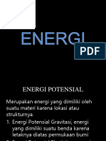 ENERGI POTENSIAL DAN KINETIK