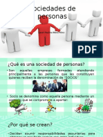 Sociedades de Personas