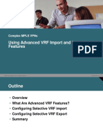 Using Advanced VRF Import and Export Features: Complex Mpls Vpns