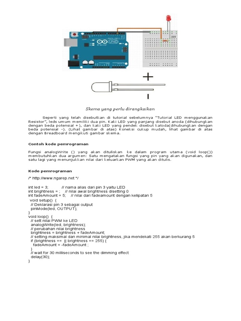 Test Arduino 1 Led | PDF