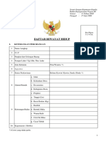 Blangko Daftar Riwayat Hidup PDF