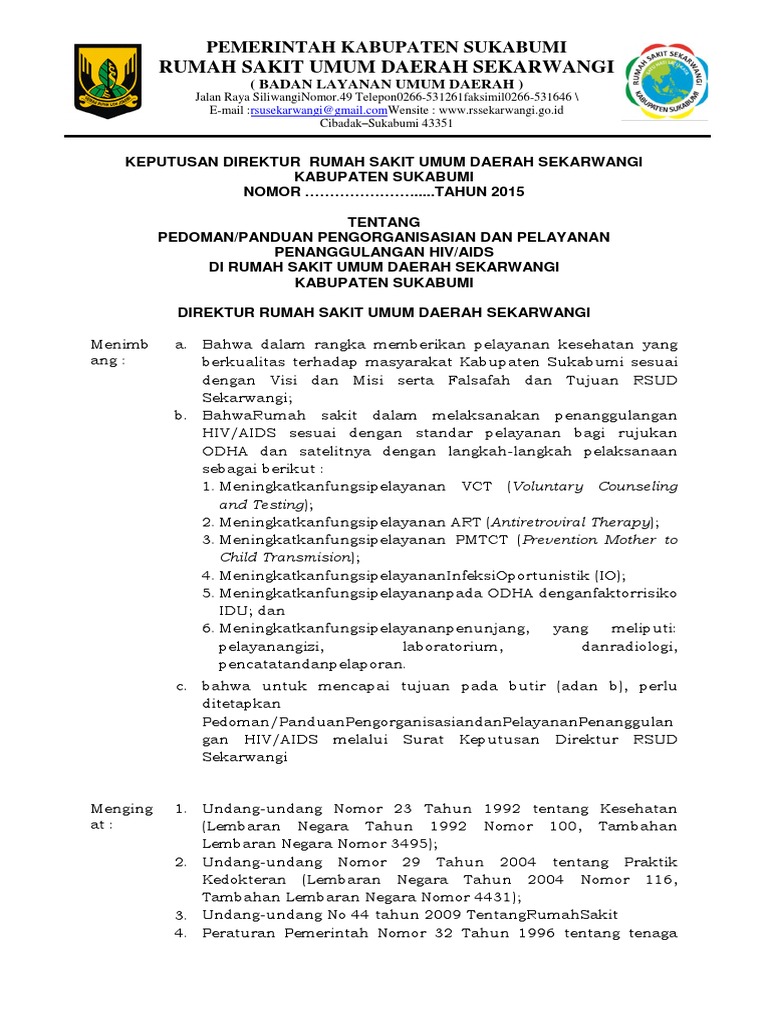 SK Dir Pedoman HIVAids