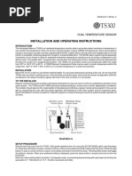 Installation and Operating Instructions: Dual Temperature Sensor