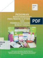 Pedoman Bahan Berbahaya Pada Produk Alat Kesehatan Dan Perbekalan Kesehatan Rumah Tangga 2012 PDF