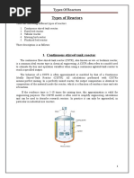 Types of Reactors