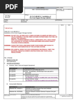 Job Card: 35-11-41-400-001-A - Installation of The Crew Oxygen-Storage Cylinder