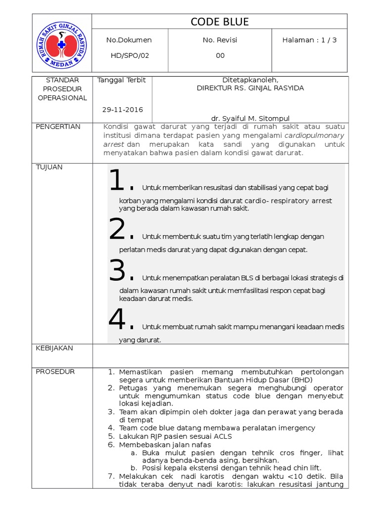 Spo Code Blue | PDF | Pengembangan Diri | Sains & Matematika