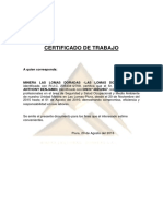 Certificado de Mina