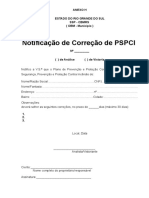 Anexo h - Notificação de Correção de Pspci