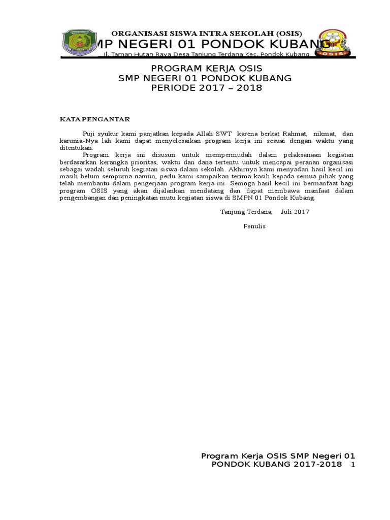 Program kerja osis bidang olahraga kompasiana indonesia