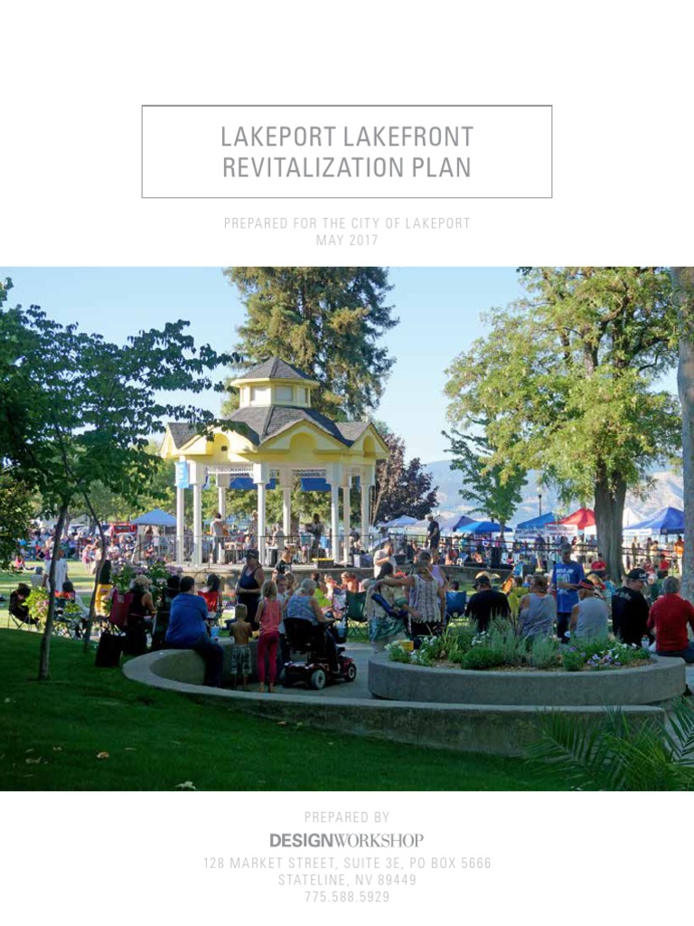 Lakeport Lakefront Revitalization Plan Land Lot Hotel And