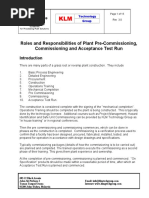 Roles and Responsibilities of Plant Commissioning Rev 3 PDF