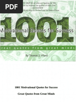1001 Motivational Quotes For Success Great Quotes From Great Minds Pdf