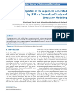 On Properties of PN Sequences Generated by LFSR - A Generalized Study and Simulation Modeling