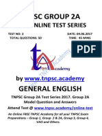 Group 2A Test Series - Test 03 - General English - Question & Answer - WWW - Tnpsc.academy
