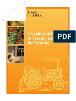 Landowner's Guide to Leasing Land for Farming