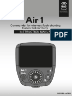 Commander For Wireless Flash Shooting Canon/ Nikon/ Sony: Instruction Manual