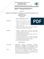 8.1.2.1 SK Permintaan Pemeriksaan Penerimaan Spesimen, Pengambilan Dan Penyimpanan