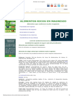 Alimentos Ricos en Magnesio PDF