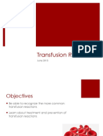 Transfusion RXN