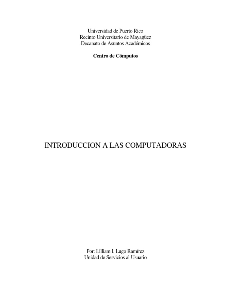 Introduccion Comp PDF | PDF