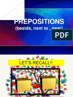 PREPOSITIONS PPT Grammar Unit 10