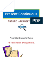 Present Continuous For Future