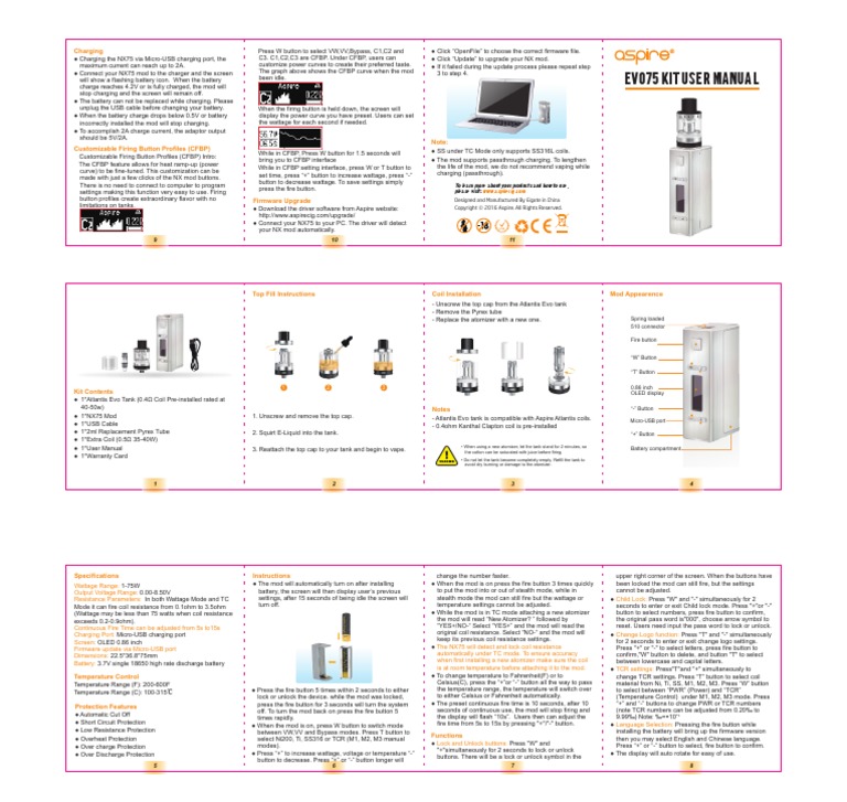 aspire vape instructions Aspire Gotek X Pod Vape Kit NOW ONLY £8.95 | bearsvapes.co.uk main image 1