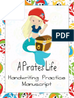 Pirate Manuscript Handwriting Practice