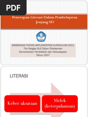 1 3 Ppt Penerapan Literasi Dalam Pembelajaran Edisi Revisi Pdf