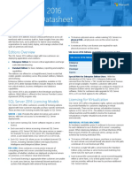 SQL Server 2016 Licensing Datasheet EN US PDF