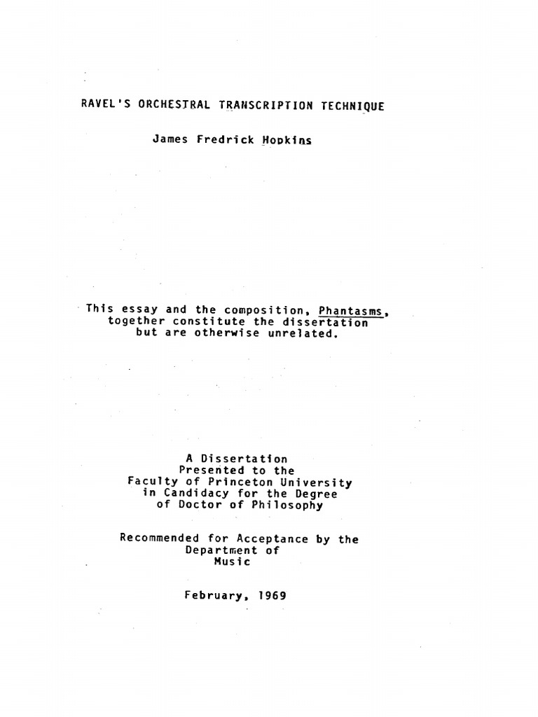 Ravels Orchestral Transcription Technique PDF