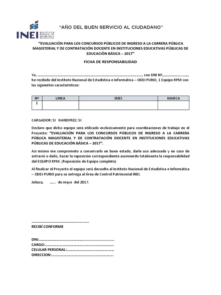 Cargo de Entrega Equipos Celulares