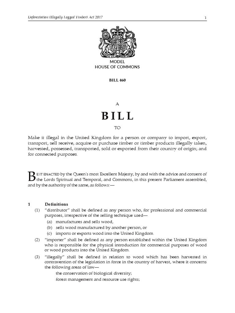 UK Deforestation Act 2017 Overview | PDF | Exports | Deforestation