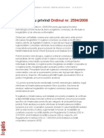 Comentariu Privind Ordinul NR 2594 2008