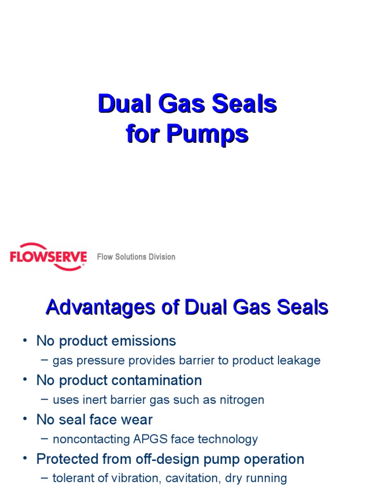 Flowserve Pump Gas Seals | PDF