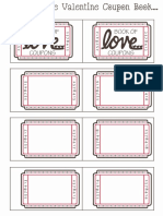 Blank Valentine Coupon Book PDF