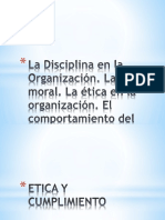 La Disciplina en La Organización