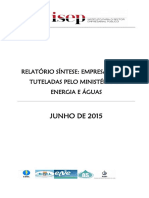 Energia e Águas_Relatório Síntese 2014_V1