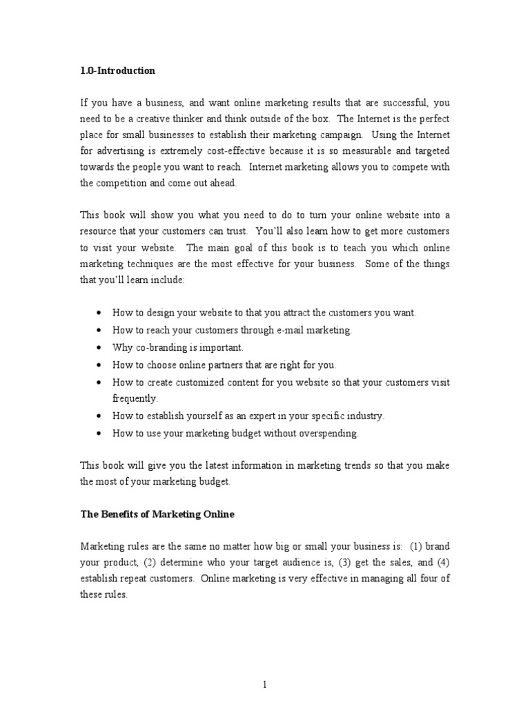 1 0 Introduction Pdf Online Shopping Retail