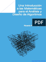 Una Introduccion A Las Matematicas para El Analisis y Diseño de Algoritmos