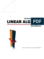 Linear Algebra by Jim Hefferon Solution Manual PDF