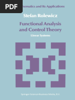 (Mathematics and Its Applications 29) Stefan Rolewicz (Auth.) - Functional Analysis and Control Theory - Linear Systems-Springer Netherlands (1987)